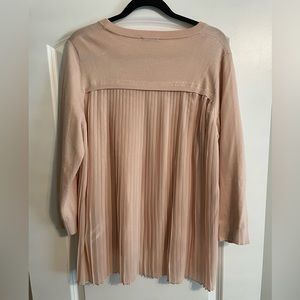 Adrianna Papell Blush Pink Blouse Size Large